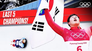 Last 5 Mens Skeleton Champions 🥇 [upl. by Slerahc]