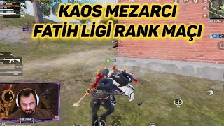 KAOS MEZARCI FATİH LİGİNDE ZORLU RANK MAÇI  Kaos Mezarcı pubg mobile yayın kesitleri [upl. by Notgnillew]