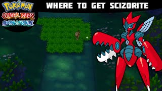 Pokémon Omega Ruby and Alpha Sapphire  SCIZORITE LOCATION Where to find Tutorial [upl. by Madalyn495]