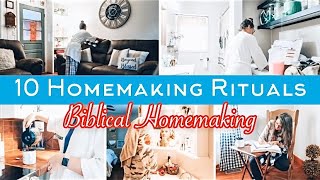 10 HOMEMAKING RITUALS TO FOLLOW DAILY  BIBLICAL HOMEMAKING  HOMEMAKING MOTIVATION [upl. by Namron]