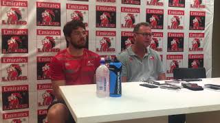 Lions press conference Sharks [upl. by Tristam]