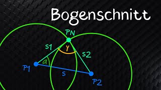 Bogenschnitt berechnen Kosinussatz Richtungswinkel polares Anhängen [upl. by Bowler]