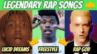 Top 100 LEGENDARY Rap Songs Iconic Rap Hits [upl. by Pacifica397]