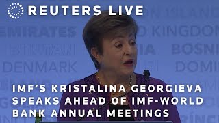 LIVE International Monetary Funds managing director Kristalina Georgieva speaks ahead of IMFWo… [upl. by Garner]