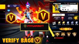 How to Add V Badge In Free Fire Profile  V Badge Kaise Le  V Badge Kaise Milega  FF V Badge Code [upl. by Rosana750]