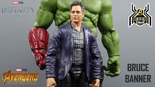 Marvel Legends BRUCE BANNER Hulk The Infinity Saga Avengers Infinity War MCU Figure Review [upl. by Anelhtak]