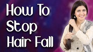 How to Stop Hair Fall NaturallyGrow Hair FasterRegrow Hair SolutionRemedy  Ghazal Siddique [upl. by Oah]