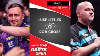 HISTORY MAKING FINAL Luke Littler v Rob Cross  2024 Belgian Darts Open [upl. by Gilles]