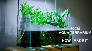 Building an Aqua Terrarium in 60cm Tank  Step by Step Tutorial [upl. by Aila]