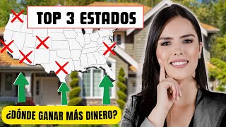 Los 3 Estados más atractivos para Invertir en Bienes Raíces en Estados Unidos [upl. by Duahsar]