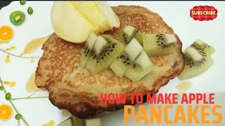 instant apple breakfast 2waysapple pancakeapple recipeeasy and tastybelieve in your cooking [upl. by Ettigirb]