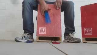 Big Bass cajon con spazzole da dita PFSound [upl. by Sillek]