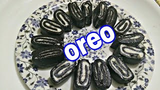 Oreo Swiss Roll 2 Ingredients Without Ovensmartkitchen [upl. by Essej]