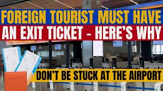 🔴FOREIGN TOURIST MUST HAVE AN ONWARD OR EXIT TICKET WHEN TRAVELING TO THE PHILIPPINES  HERES WHY [upl. by Jacobba]