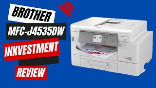 Brother MFCJ4535DW INKvestmentTank AllinOne Color Inkjet Printer Efficient Printing Solution [upl. by Verlie435]