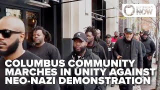 Columbus leaders march in unity against neoNazi demonstration [upl. by Lyndsie]