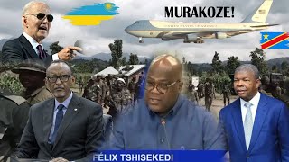 IBYO TSHISEKEDI AVUZE IMBERE YA JOE BIDEN WA USA MURI ANGOLA KU MUTEKANO WA KIVU YA RUGURU🚨M23ampFARDC [upl. by Nreval]