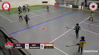 2024 U15 Boys  Team Alberta U15B 1 VS New Brunswick Mooseheads U15B [upl. by Jeminah]