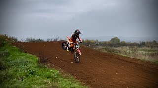 My brother did the biggest nose dive ever 😅😅 Weedon motocross track Sunday funday [upl. by Elicec]