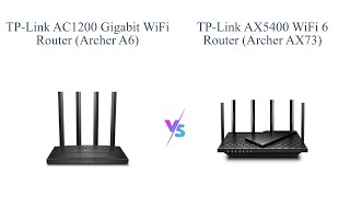 TPLink AC1200 vs AX5400 Router Comparison 📶🔥 [upl. by Edmondo802]