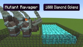 Mutant Ravager Vs 1000 Diamond Golems [upl. by Asilad]