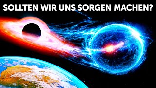 Was wäre wenn ein Schwarzes Loch und ein Neutronenstern direkt neben der Erde kollidieren würden [upl. by Ganley]