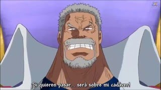 One piece Vice almirante Garp vs Marco sub español [upl. by Podvin]