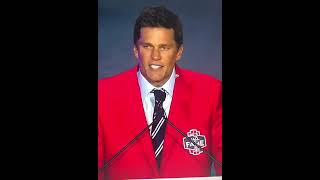 Snippet of Tom Bradys New England Patriots Hall of Fame Induction Speech [upl. by Hijoung409]