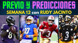 SEMANA 12  Previo y Predicciones con PrecioNFL [upl. by Eseneg181]