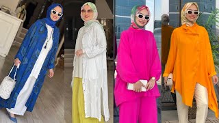 Vêtements pour femmes voilées 💝 ستايلات ترايدنت للمحجبات 💥 hijab summer outifits 2024 🌟 best hijab [upl. by Joao]