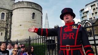 Yeoman Warder Tower of London Tour 2018 [upl. by Josie348]