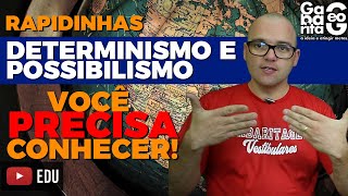 O QUE É DETERMINISMO E POSSIBILISMO GEOGRÁFICO Geografia  Rapidinhas 012 [upl. by Rammus]