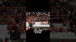 Chris Benoit Defeats Triple H amp Shawn Michaels Backlash 2004 wwe chrisbenoit tripleh backlash [upl. by Fitzpatrick]