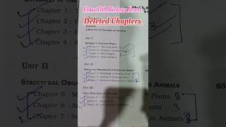 Deleted Chapters Class 11th Biology Ncert  Neet 2025 education explore youtubeshorts [upl. by Lyn]