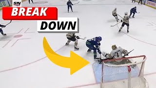 CANUCKS BEAT BRUINS 32 GOAL BREAK DOWN [upl. by Celio]