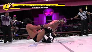 Trauma I y Trauma II vs Emperador Azteca y El Imposible IWRG Arena Naucalpan [upl. by Malinowski]