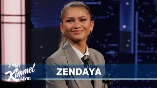 Zendaya on Family Seeing Challengers Love Scenes Being a Meme amp Escaping a Ticket with Tom Holland [upl. by Atilrak]