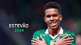 Estevão Willian 2024 ● Palmeiras ► Magic Dribbling Skills Goals amp Assists  HD [upl. by Chung846]