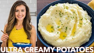 Ultra Creamy Mashed Potatoes Recipe  Natashas Kitchen [upl. by Treblihp]