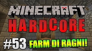 Minecraft Hardcore ITA Ep53  FARM DI RAGNI [upl. by Holladay124]