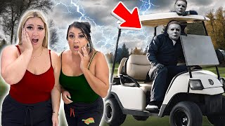 MICHAEL MYERS STOLE OUR GOLF CART [upl. by Amedeo677]