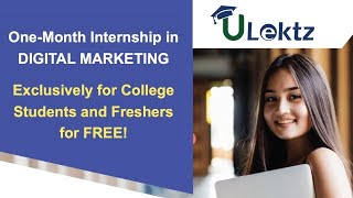 uLektz Digital Marketing Internship Induction [upl. by Nolak621]