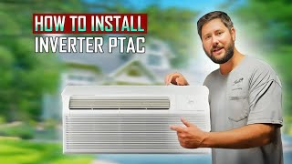 How to Install a Packaged Terminal Air Conditioner PTAC Install [upl. by Ahtikal]