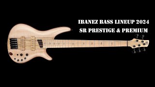 Ibanez Bass Lineup 2024 SR Prestige amp Premium basicallybassguitar ibanez ibanezbass [upl. by Nalo]