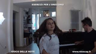 GIOCO DELLE NOTE ESERCIZI PER EDUCARE LORECCHIO MUSICALE [upl. by Axela]