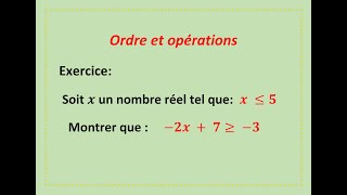 ordre et opérations exercice résolus [upl. by Ger351]