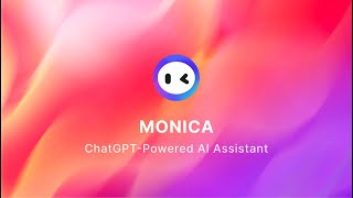 Monica  Your ChatGPT AI Assistant Chrome Extension [upl. by Gustavus138]