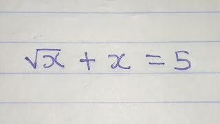 Olympiad Mathematics  Only the second solution satisfies [upl. by Maxim]