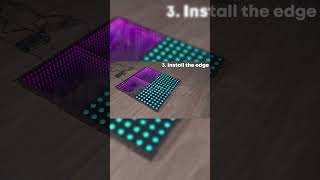 How to install Magnetic LED Dance Floors For Your Wedding Partyshorts [upl. by Riti859]