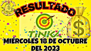 RESULTADO TINKA DEL MIÉRCOLES 18 DE OCTUBRE DEL 2023 LOTERÍA DE PERÚ [upl. by Kleon]